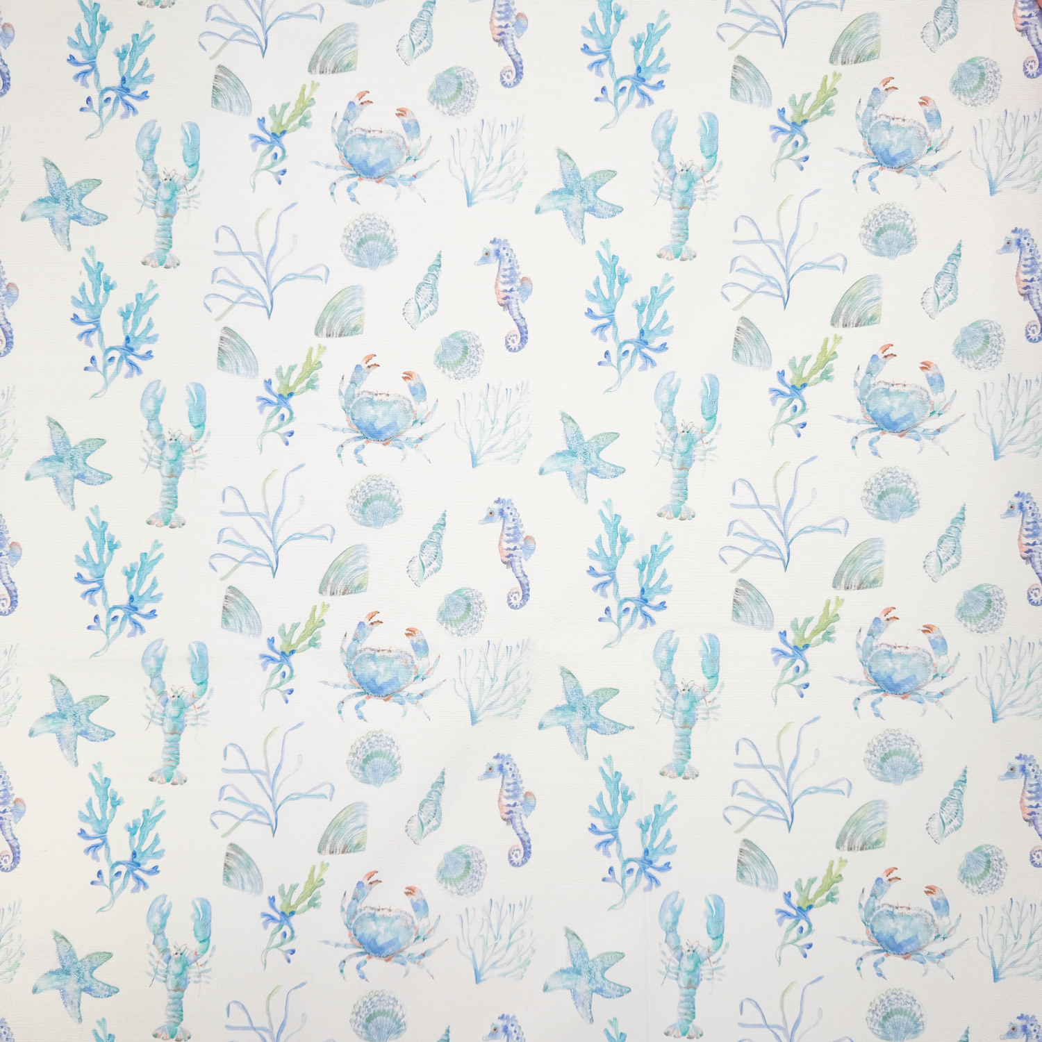 Sea Life Aqua - Outdoor Fabric