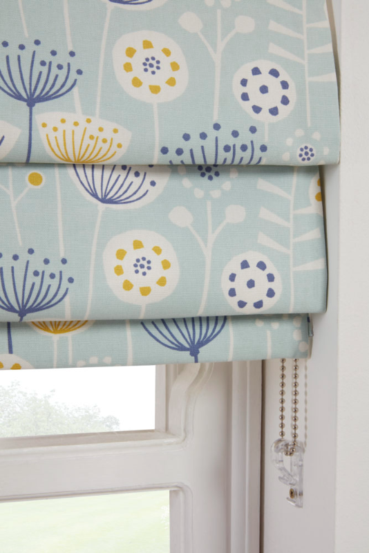 Oslo Seafoam Fully Lined Roman Blind Oslo Seafoam Fully Lined Roman Blind