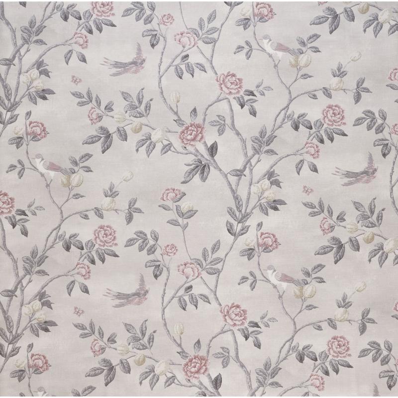 Laura Ashley Eglantine White Sands Curtain Fabric