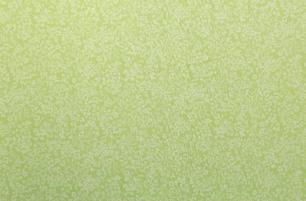 Paste Print Green Cotton Fabric