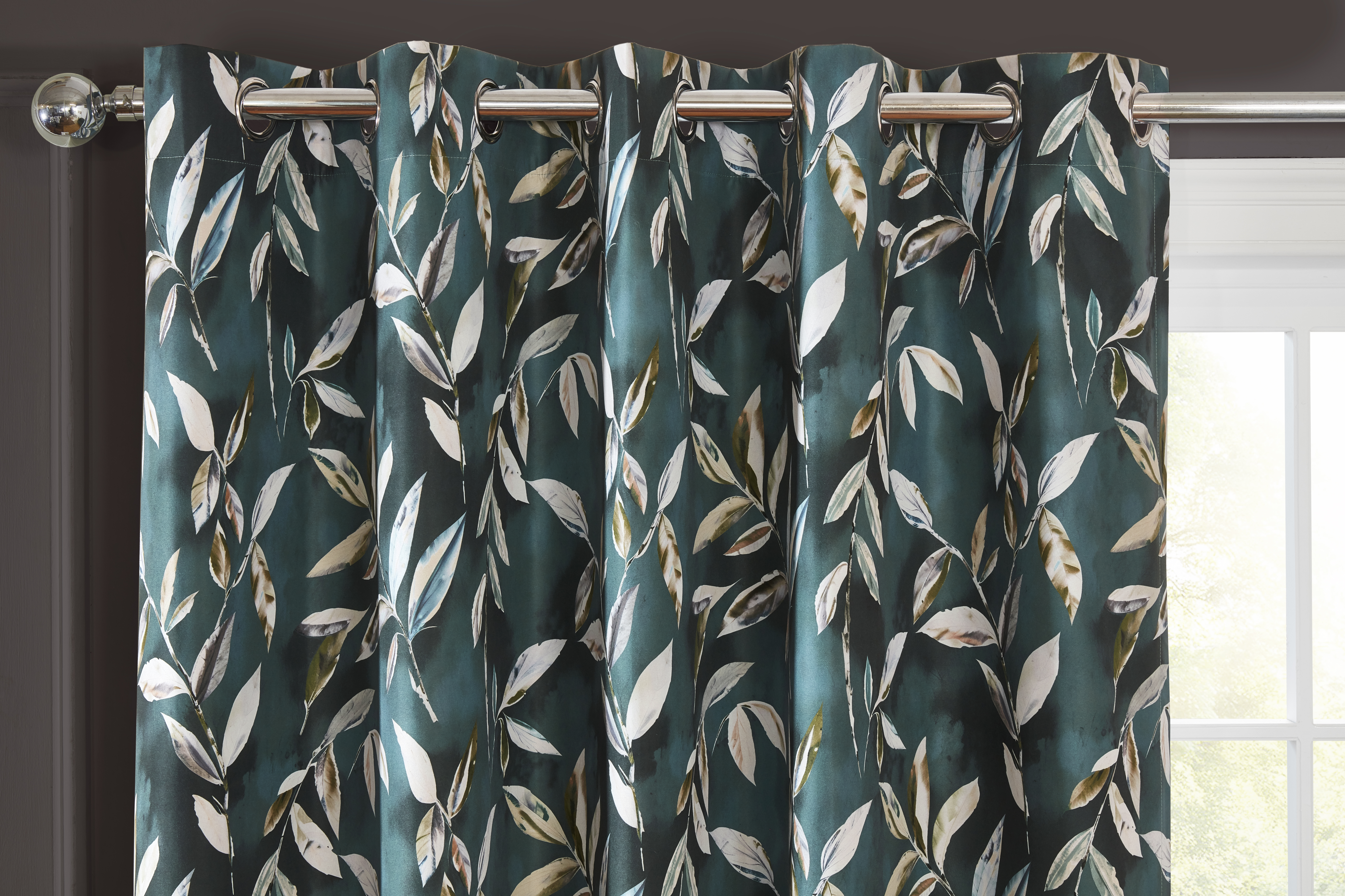 Madrid Bottle Ready Made Eyelet Curtains