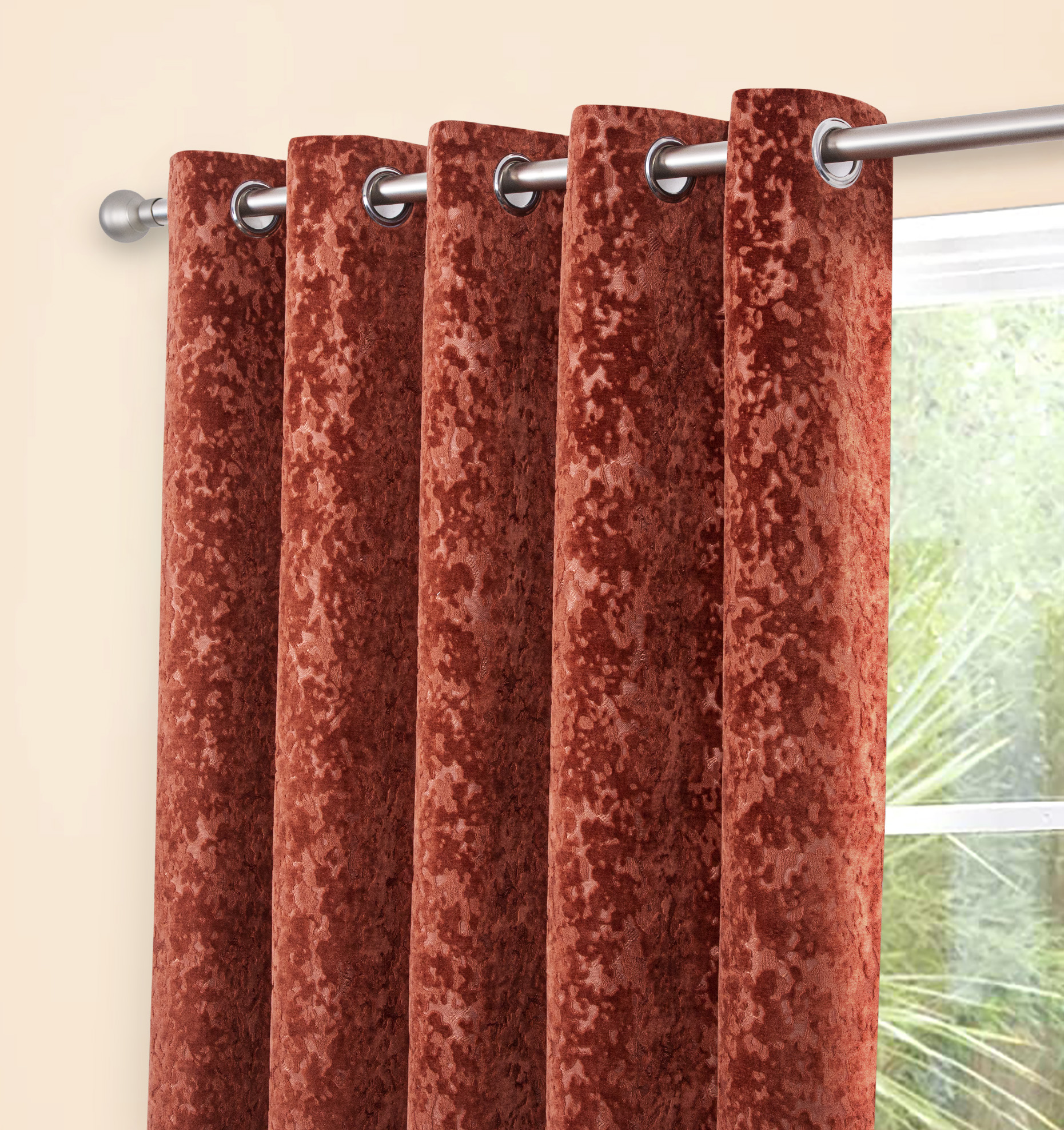 Richmond Terracotta Readymade Curtain