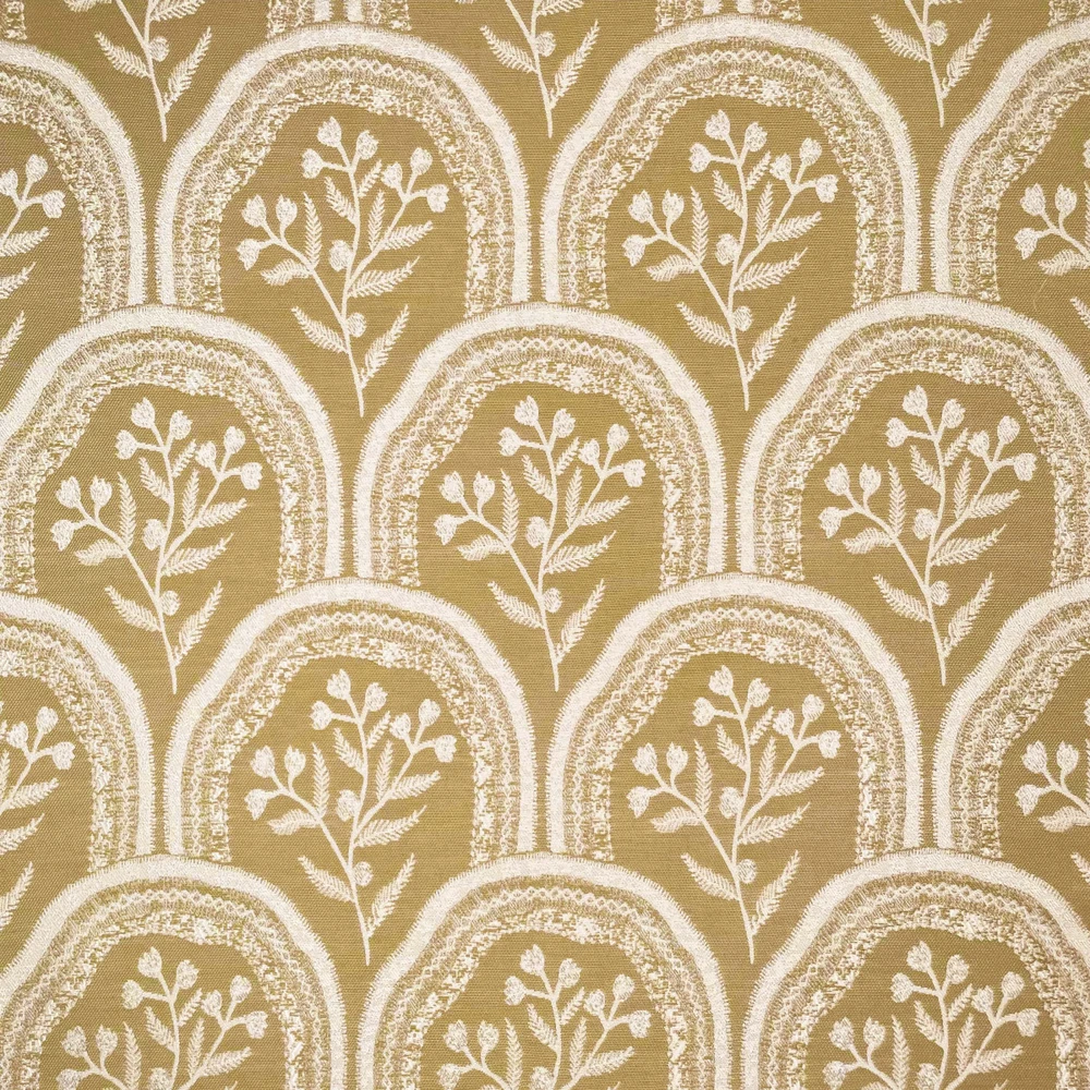 Hollybush Flax Curtain Fabric