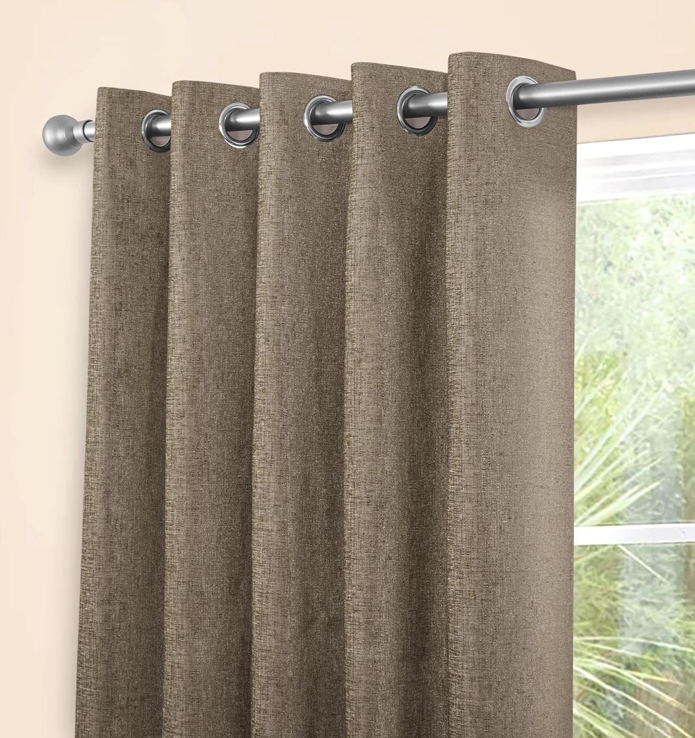 Amberley Earth Fully Lined Ready Made Curtains