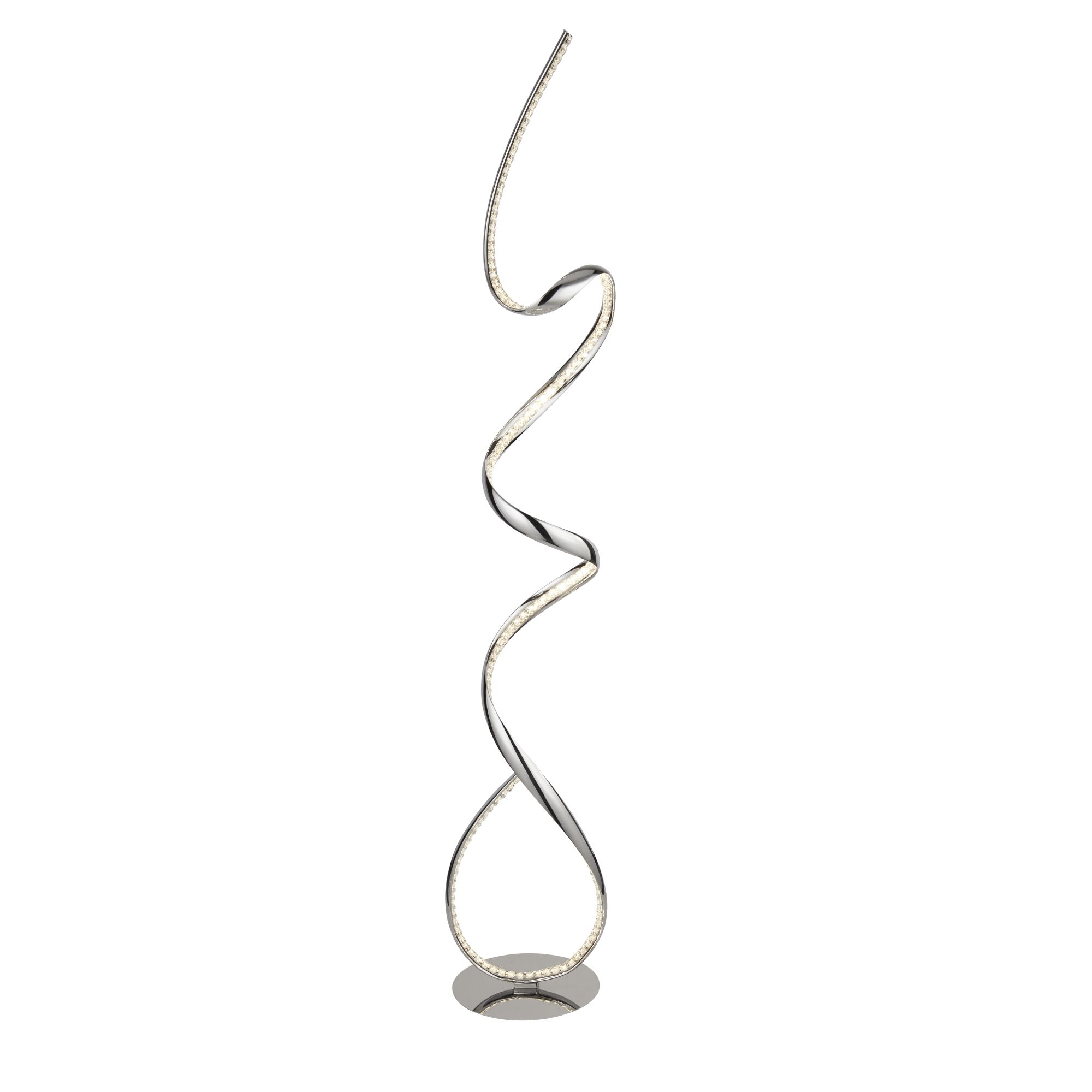 Twirls LED Floor Lamp with Crystal Diffuser