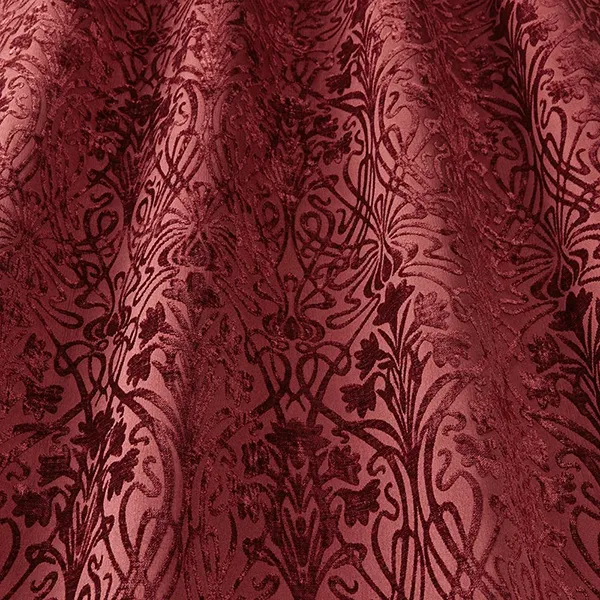 Tiverton Carmine Curtain Fabric