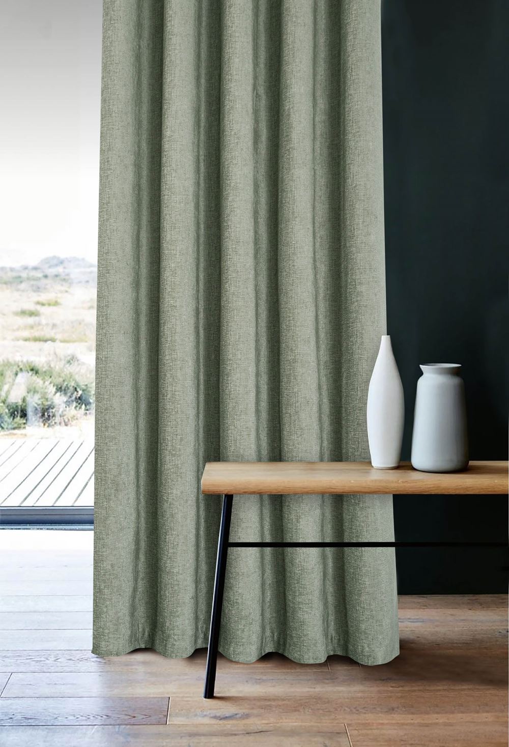 Amberley Sage Fully Lined Ready Made Curtains