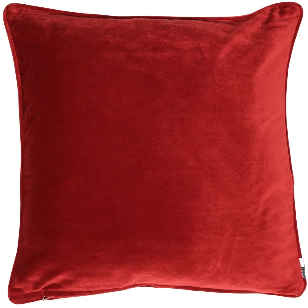 Malini Luxe Blood Red Filled Cushion