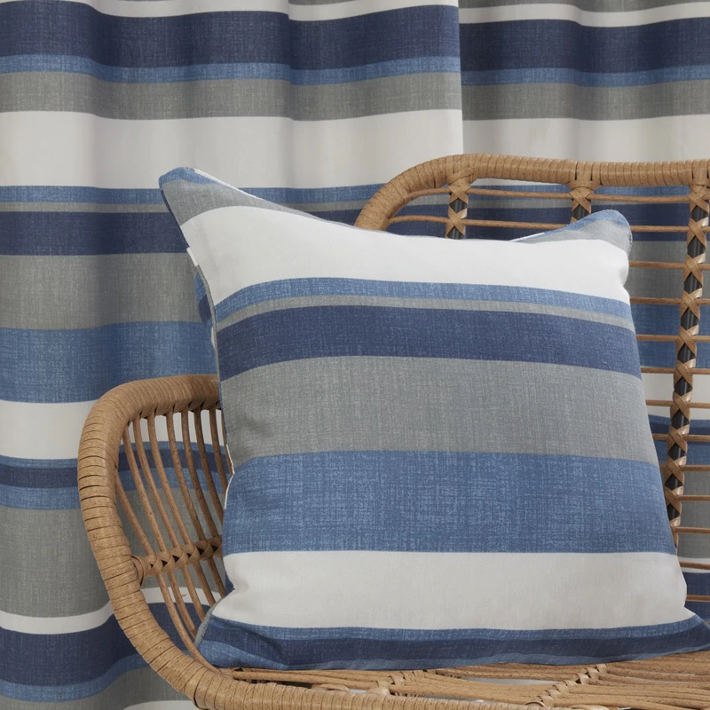 Mexico Stripe Blue Cushion Cover