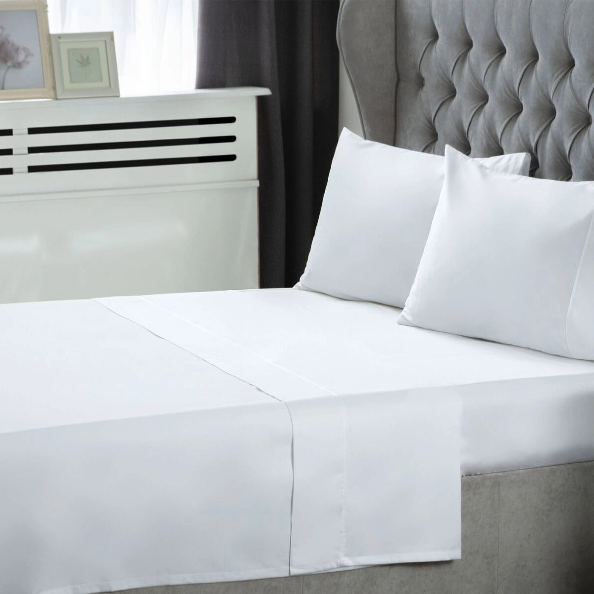 Belledorm 600TC Flat Ivory Bed Sheet