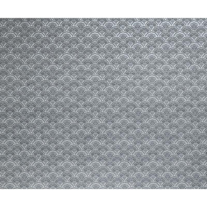 Laura Ashley Musica Steel Curtain Fabric