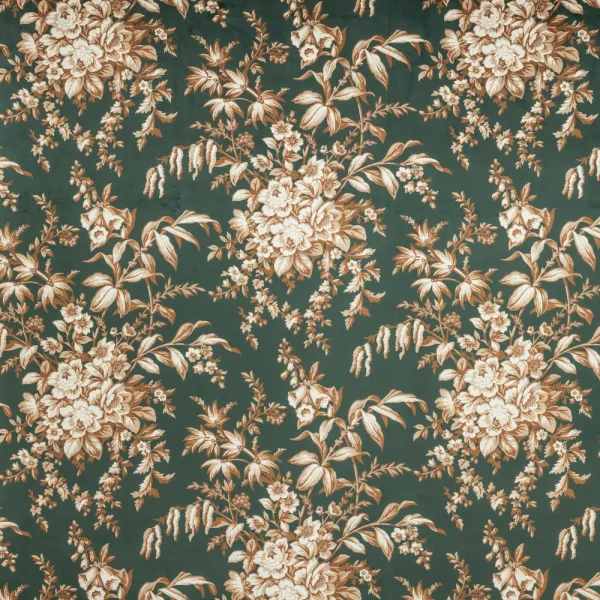 Laura Ashley Picardie Velvet Fern Curtain Fabric