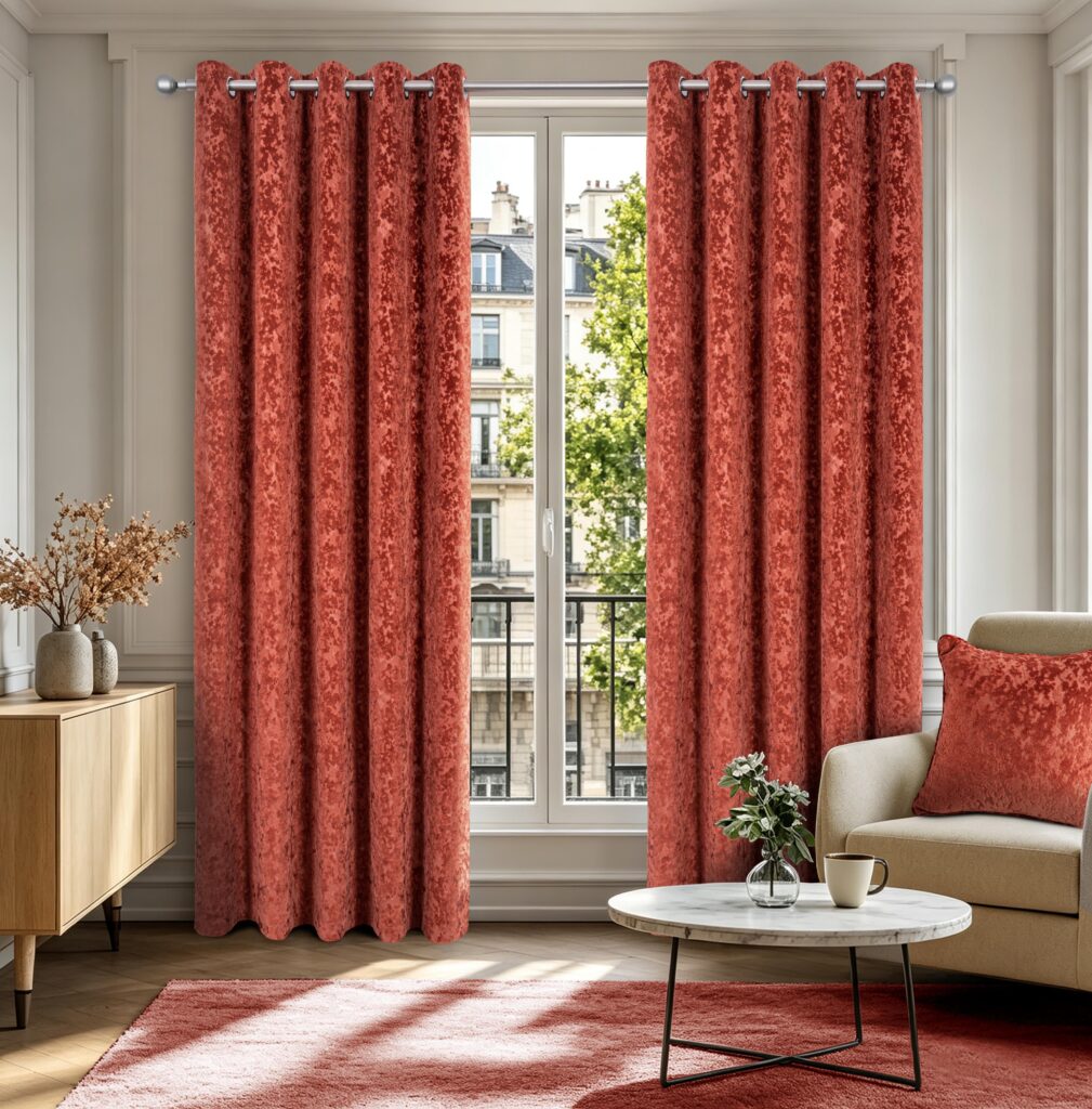 Richmond Terracotta Readymade Curtain