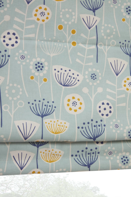 Oslo Seafoam Fully Lined Roman Blind Oslo Seafoam Fully Lined Roman Blind