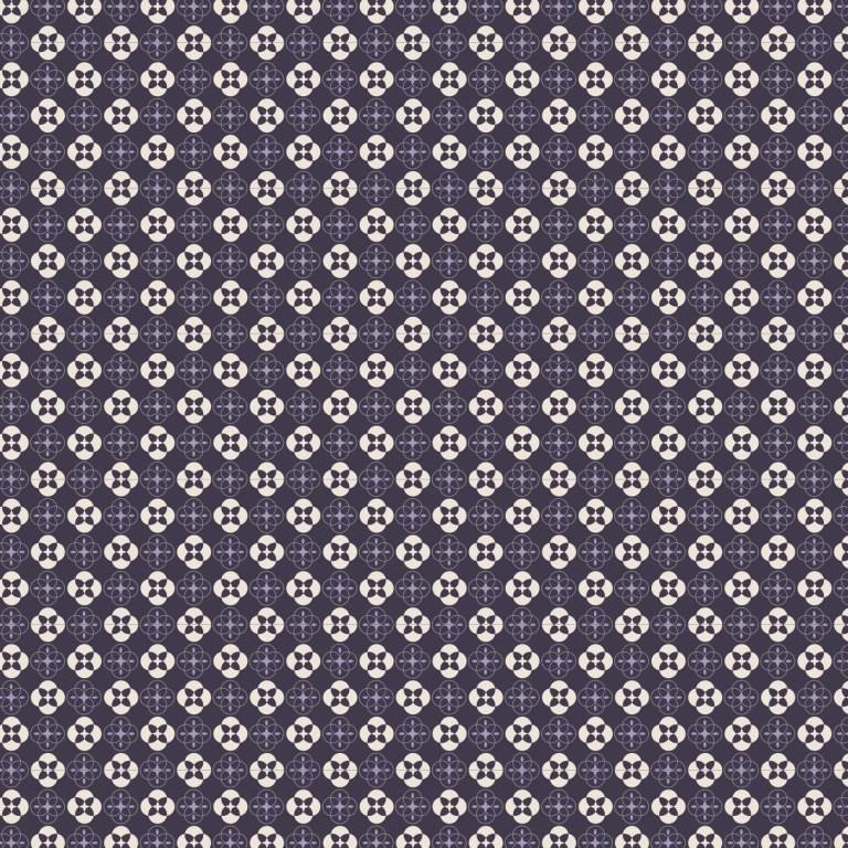 Geometric Highland Purple Pattern Cotton Fabric