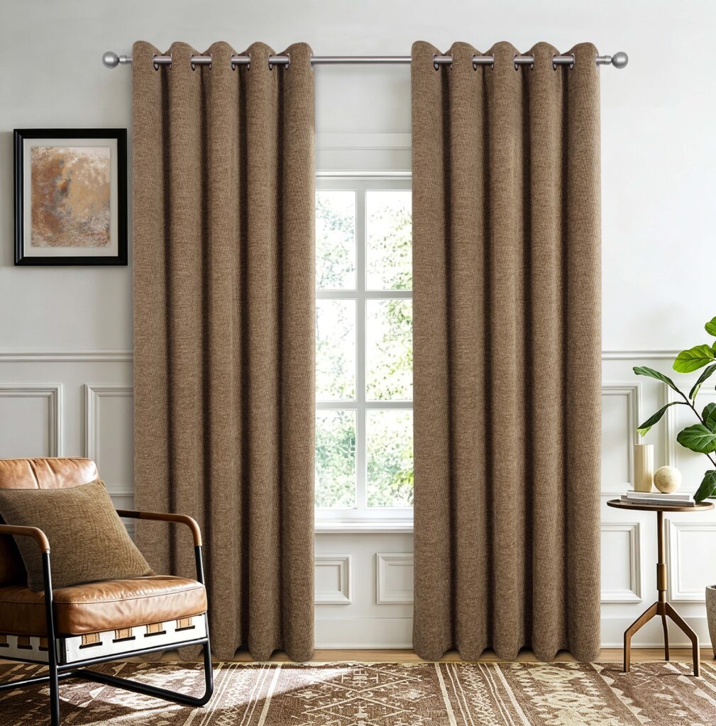 Langley Oatmeal Readymade Curtains  