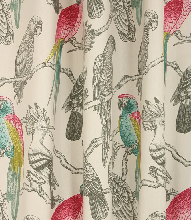 Aviary Begonia Curtain Fabric