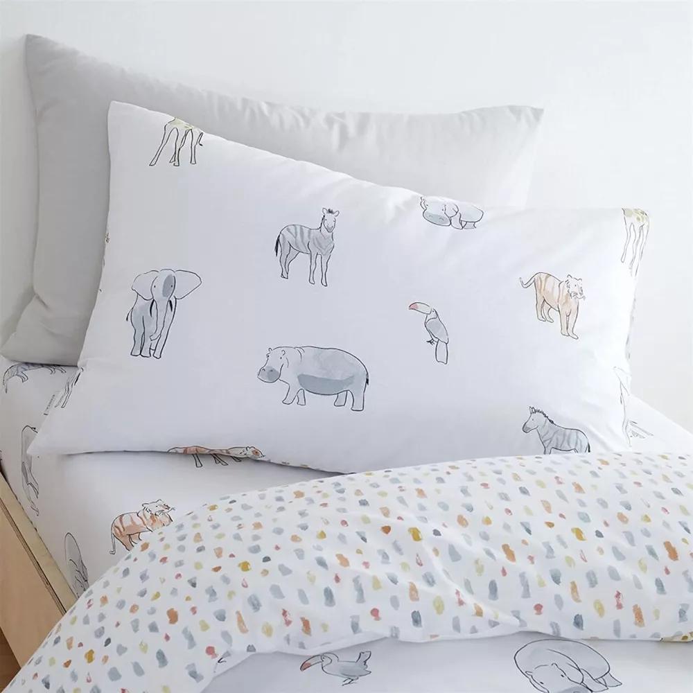 Zoo Animals Pastel Duvet Set by Catherine Lansfield