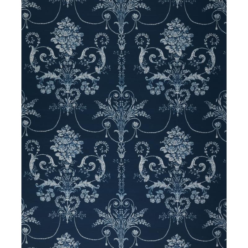 Laura Ashley Josette Midnight Curtain Fabric