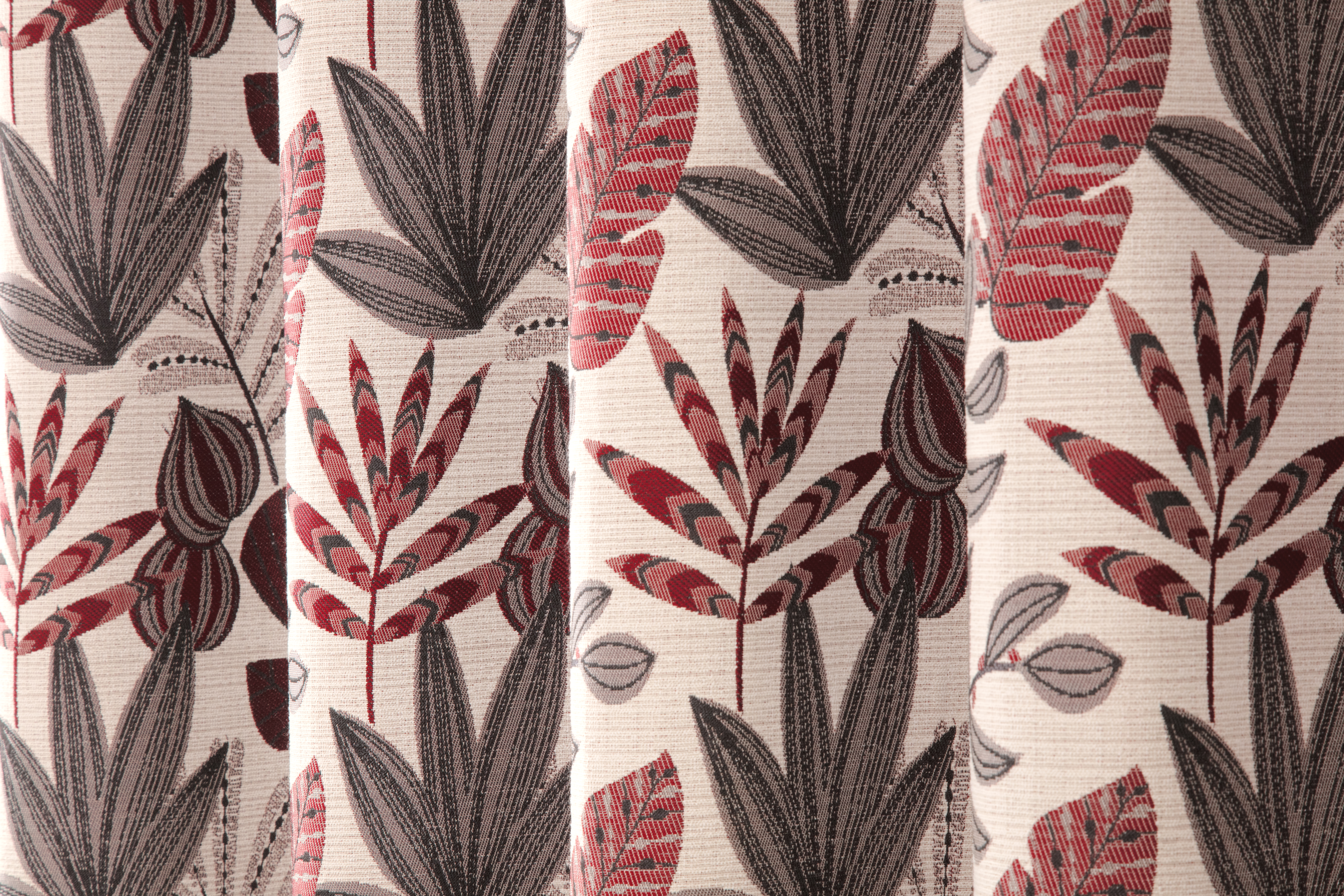 Rutland Red Readymade Curtain 