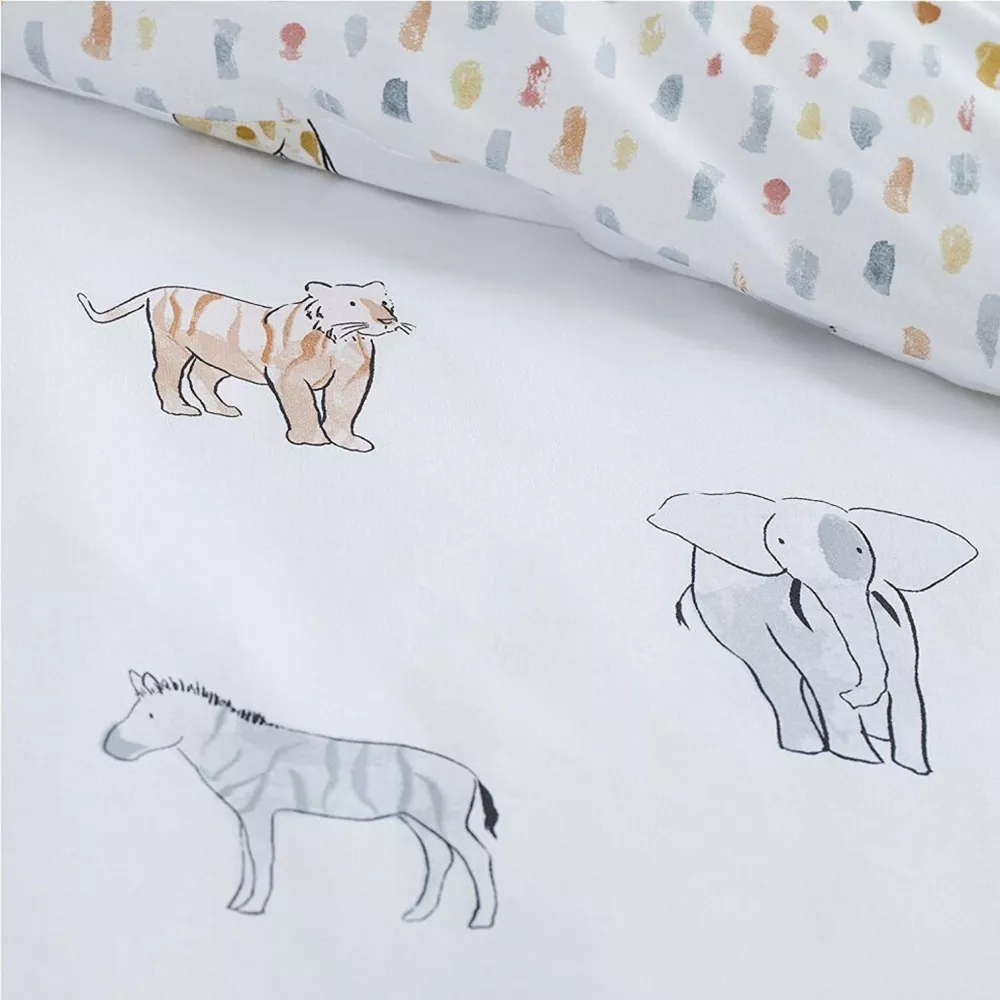 Zoo Animals Pastel Duvet Set by Catherine Lansfield