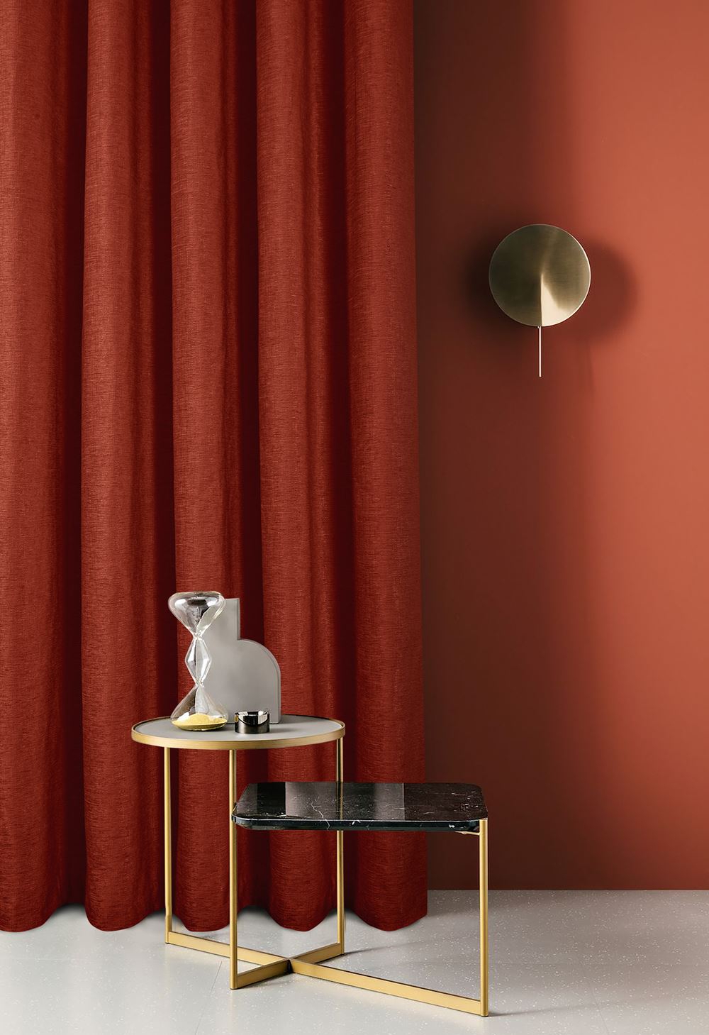 Amberley Terracotta Fully Lined Ready Made Curtains