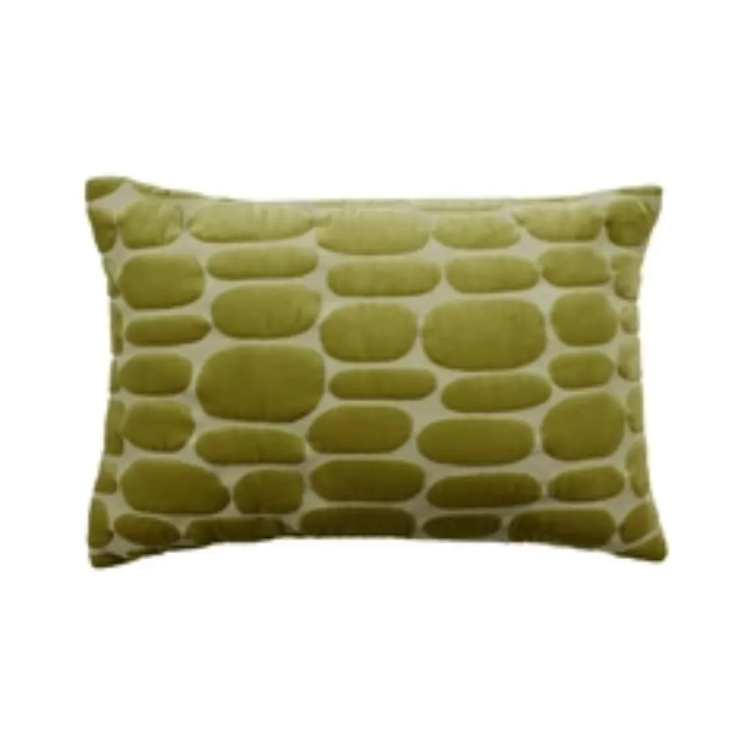 Boulder Olive Filled Cushion