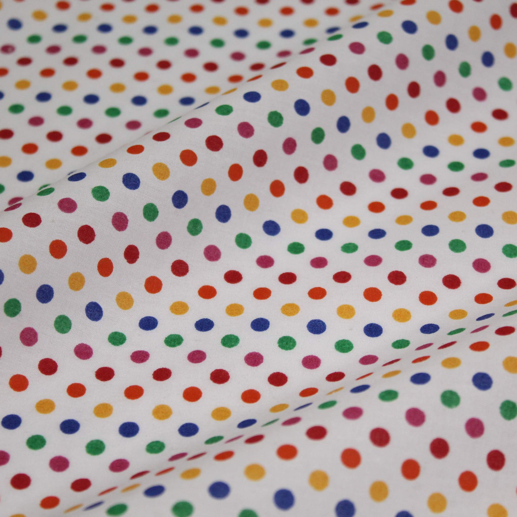 Multi Coloured Spots Medium Polycotton Fabric