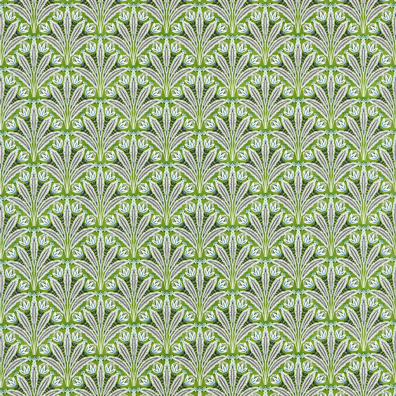 Attingham Cobalt Green Curtain Fabric
