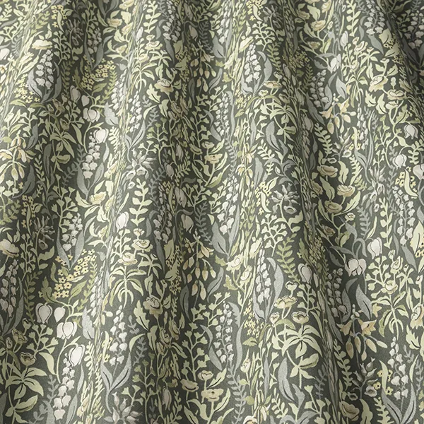 Kelmscott Moss Curtain Fabric