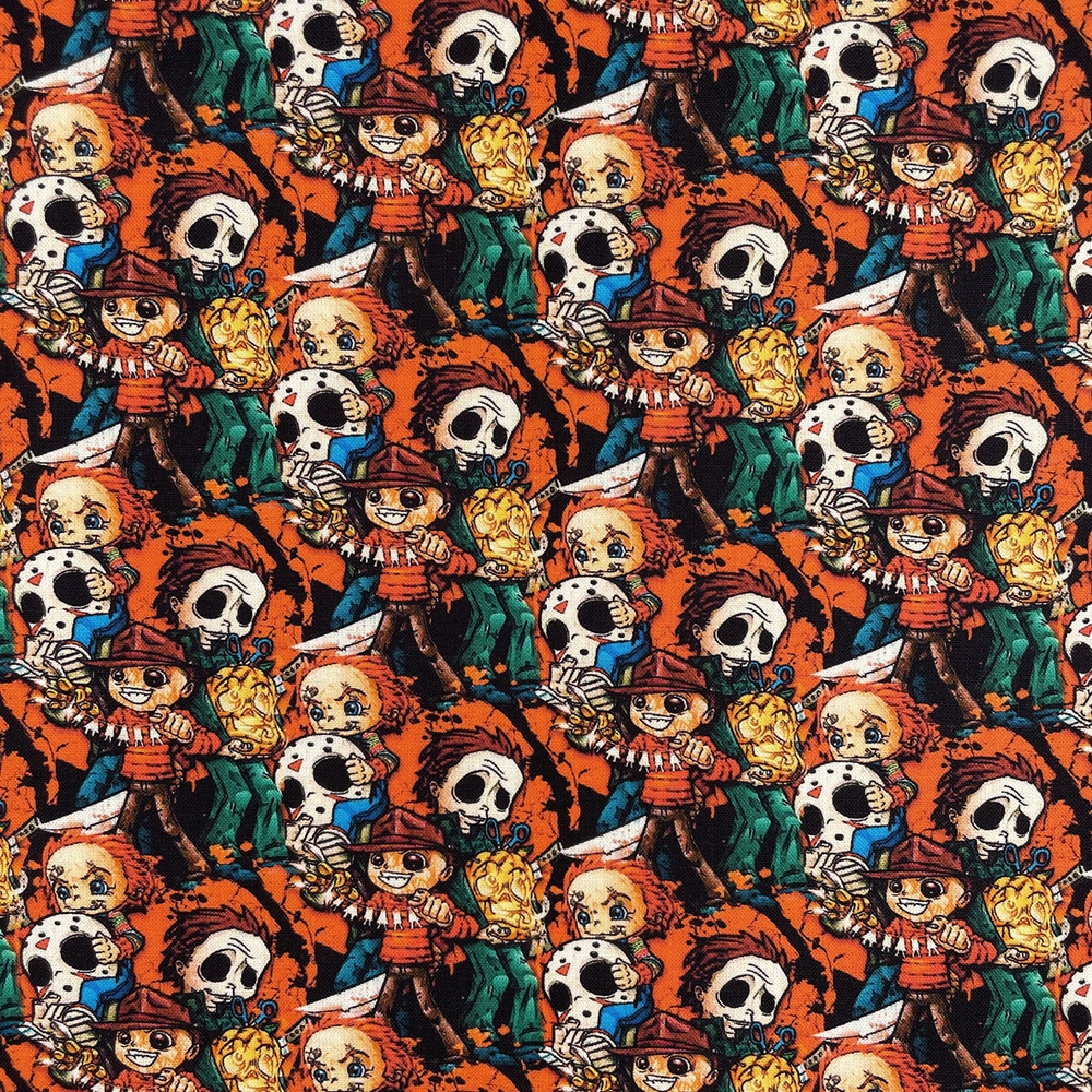 Crazy Crowd Digital Printed 100% Cotton Fabric