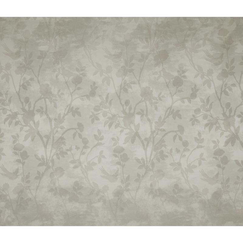 Laura Ashley Eglantine White Sands Silhouette Woven Curtain Fabric