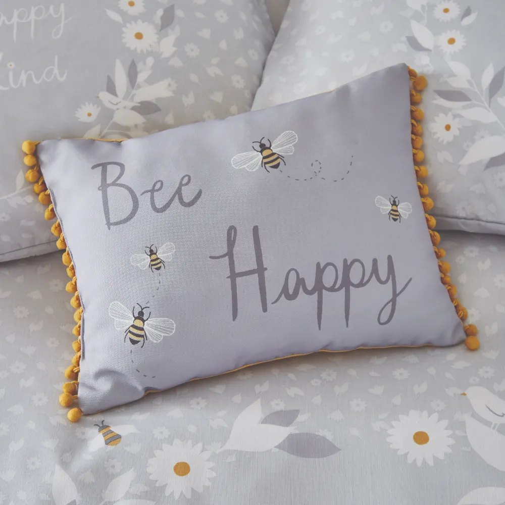 Bee Happy Filled Cushion