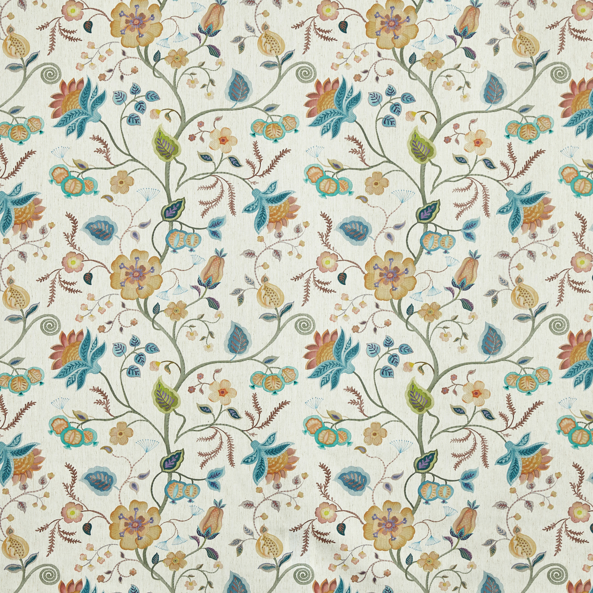 Esther Lagoon Curtain Fabric  