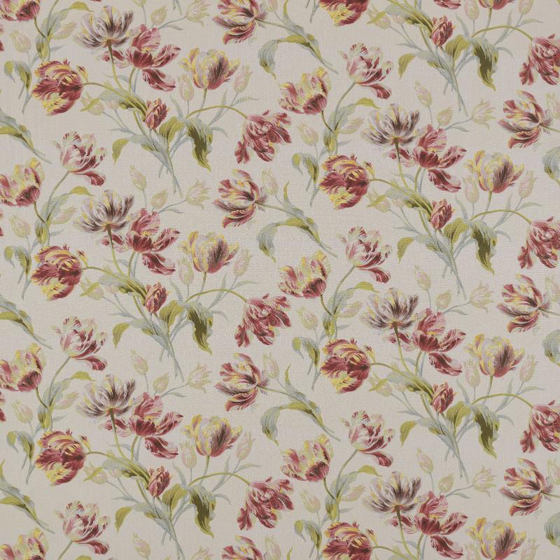 Laura Ashley Gosford Cranberry Curtain Fabric