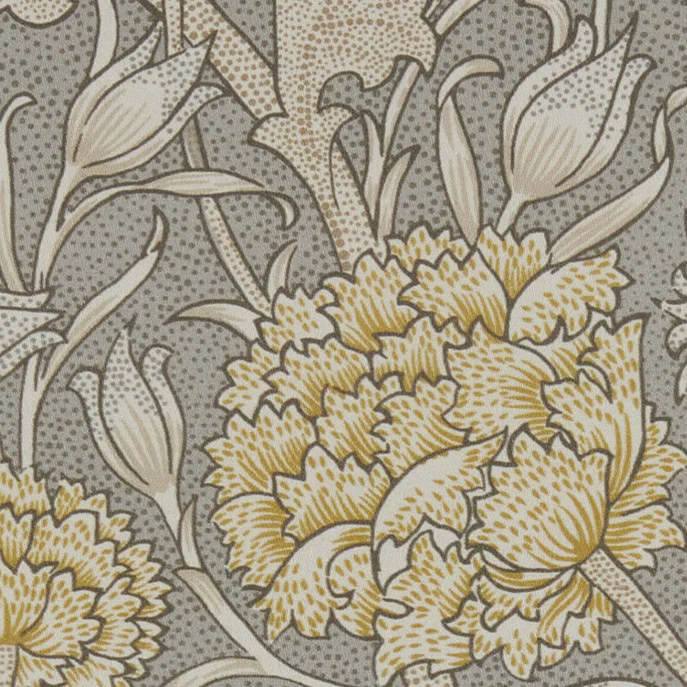 Wild Tulip Limestone by William Morris – Timeless Cotton Curtain Fabric