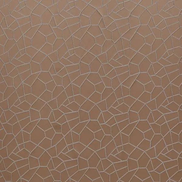 Mosaic Coral Curtain Fabric
