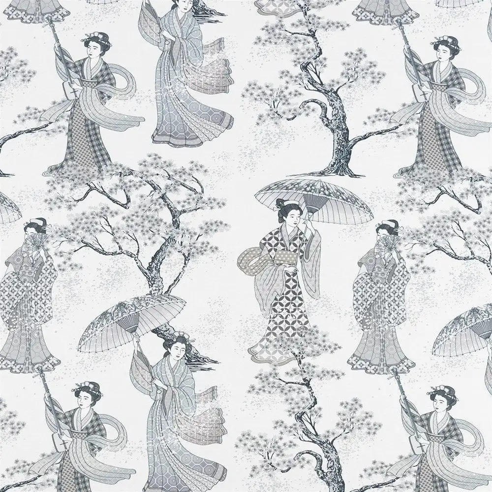 Shibui Mist Grey Curtain Fabric