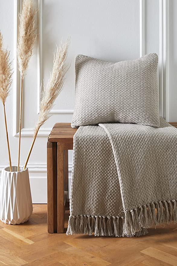 Drift Home Hayden 100% Recycled Cotton Natural Throw