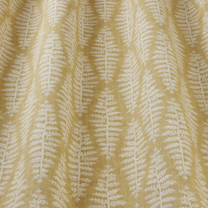 Fernia Mustard Curtain Fabric 5056292322059
